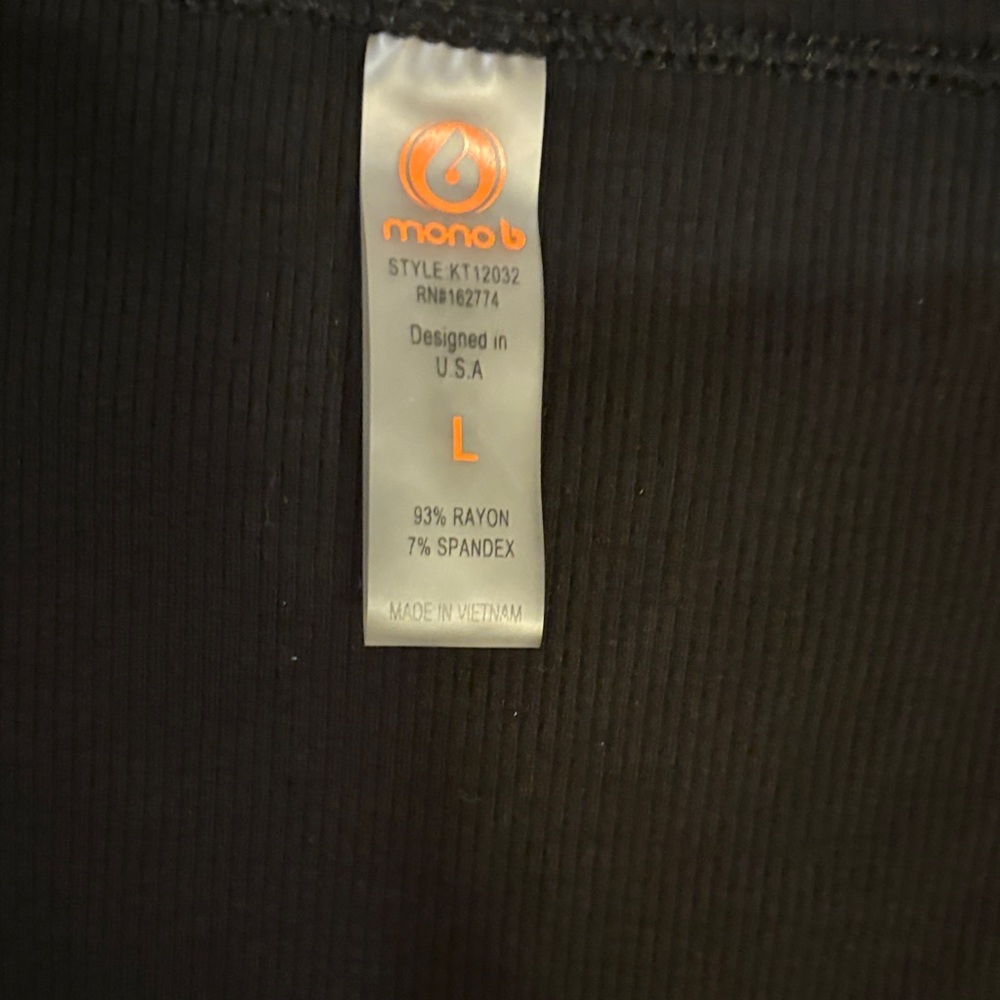Mono B Classic Black Bodysuit - Picture 2 of 5